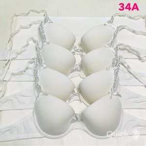 34A - New 4 pcs Next Cotton Shirred Bras